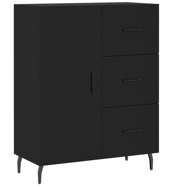 Sideboard Schwarz 69,5x34x90 cm Holzwerkstoff