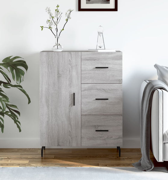 Sideboard Grau Sonoma 69,5x34x90 cm Holzwerkstoff