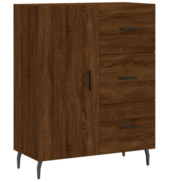 Sideboard Braun Eichen-Optik 69,5x34x90 cm Holzwerkstoff