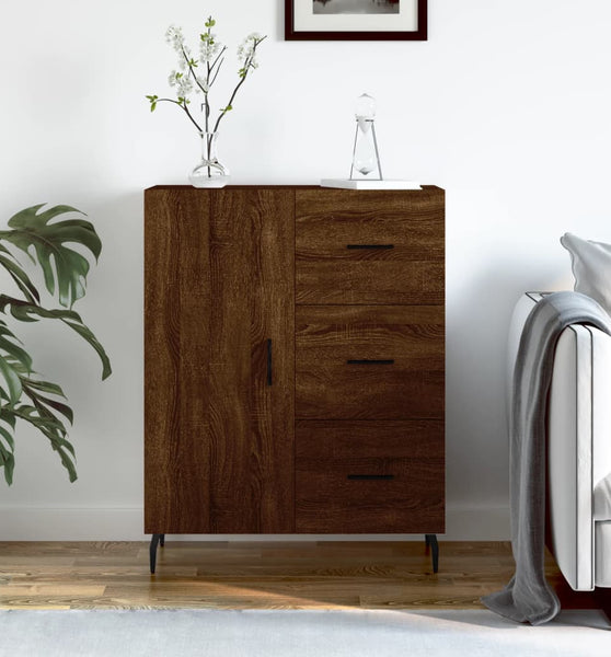 Sideboard Braun Eichen-Optik 69,5x34x90 cm Holzwerkstoff