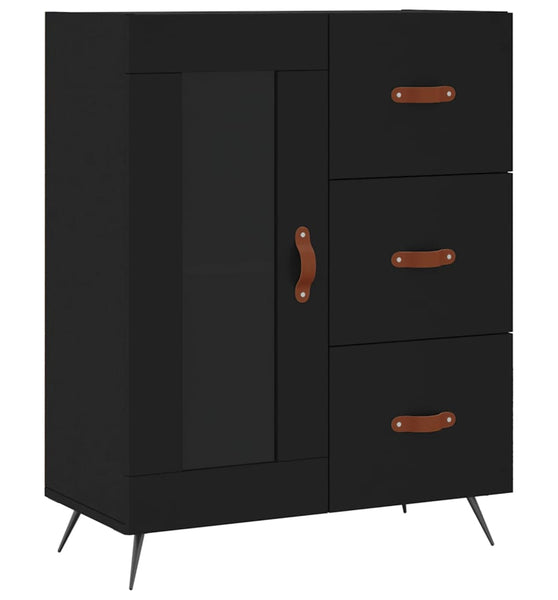 Sideboard Schwarz 69,5x34x90 cm Holzwerkstoff