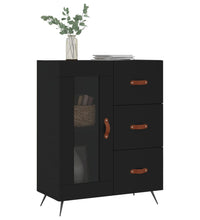 Sideboard Schwarz 69,5x34x90 cm Holzwerkstoff