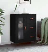 Sideboard Schwarz 69,5x34x90 cm Holzwerkstoff