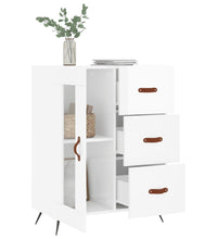 Sideboard Hochglanz-Weiß 69,5x34x90 cm Holzwerkstoff