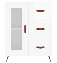 Sideboard Hochglanz-Weiß 69,5x34x90 cm Holzwerkstoff