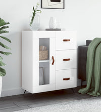 Sideboard Hochglanz-Weiß 69,5x34x90 cm Holzwerkstoff