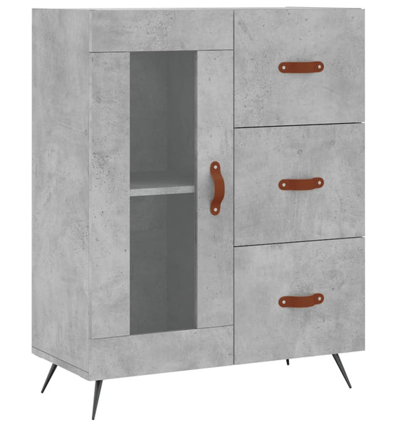 Sideboard Betongrau 69,5x34x90 cm Holzwerkstoff