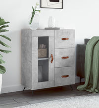 Sideboard Betongrau 69,5x34x90 cm Holzwerkstoff