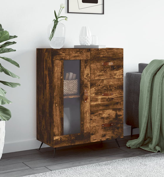 Sideboard Räuchereiche 69,5x34x90 cm Holzwerkstoff