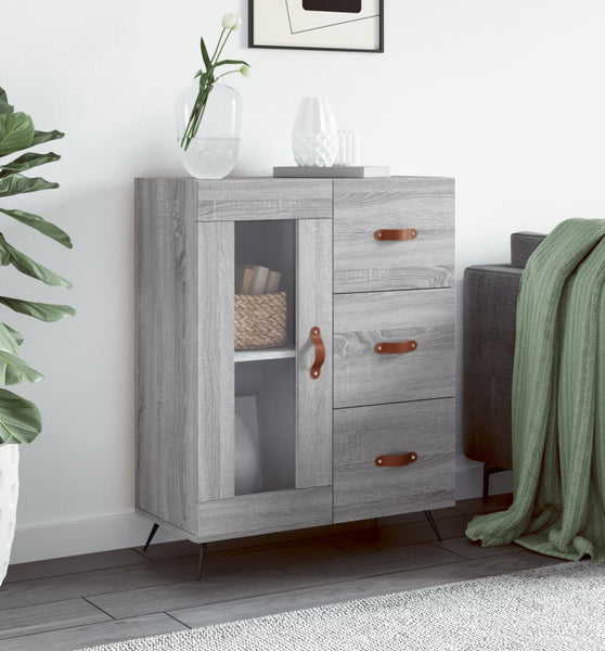 Sideboard Grau Sonoma 69,5x34x90 cm Holzwerkstoff