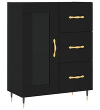 Sideboard Schwarz 69,5x34x90 cm Holzwerkstoff