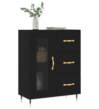 Sideboard Schwarz 69,5x34x90 cm Holzwerkstoff