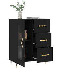 Sideboard Schwarz 69,5x34x90 cm Holzwerkstoff