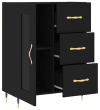 Sideboard Schwarz 69,5x34x90 cm Holzwerkstoff