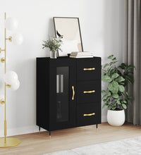 Sideboard Schwarz 69,5x34x90 cm Holzwerkstoff