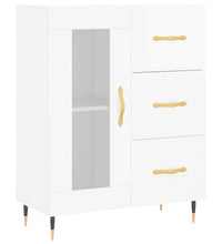 Sideboard Hochglanz-Weiß 69,5x34x90 cm Holzwerkstoff