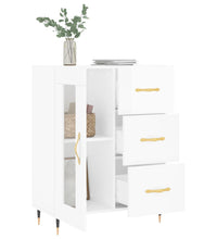 Sideboard Hochglanz-Weiß 69,5x34x90 cm Holzwerkstoff