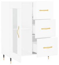 Sideboard Hochglanz-Weiß 69,5x34x90 cm Holzwerkstoff
