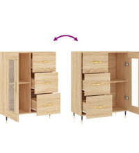 Sideboard Sonoma-Eiche 69,5x34x90 cm Holzwerkstoff