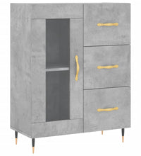 Sideboard Betongrau 69,5x34x90 cm Holzwerkstoff