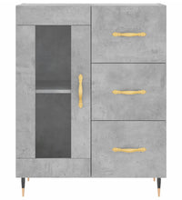 Sideboard Betongrau 69,5x34x90 cm Holzwerkstoff
