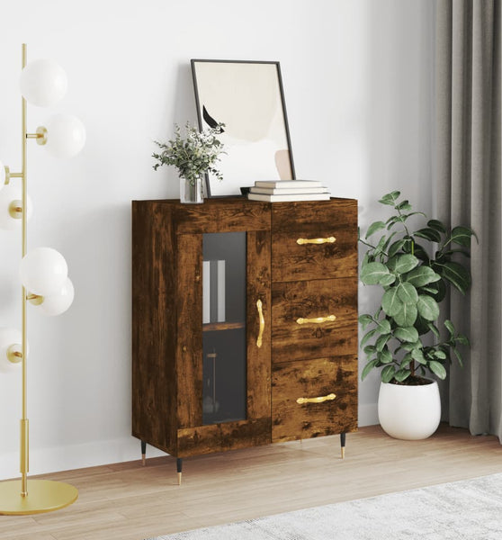 Sideboard Räuchereiche 69,5x34x90 cm Holzwerkstoff