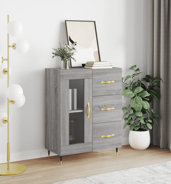 Sideboard Grau Sonoma 69,5x34x90 cm Holzwerkstoff