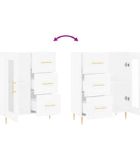 Sideboard Weiß 69,5x34x90 cm Holzwerkstoff