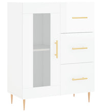 Sideboard Hochglanz-Weiß 69,5x34x90 cm Holzwerkstoff