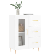 Sideboard Hochglanz-Weiß 69,5x34x90 cm Holzwerkstoff