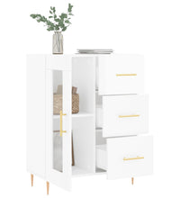 Sideboard Hochglanz-Weiß 69,5x34x90 cm Holzwerkstoff