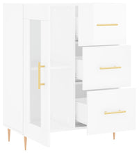 Sideboard Hochglanz-Weiß 69,5x34x90 cm Holzwerkstoff