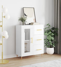 Sideboard Hochglanz-Weiß 69,5x34x90 cm Holzwerkstoff