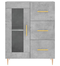Sideboard Betongrau 69,5x34x90 cm Holzwerkstoff