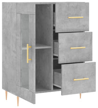 Sideboard Betongrau 69,5x34x90 cm Holzwerkstoff