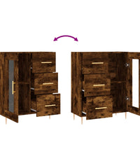 Sideboard Räuchereiche 69,5x34x90 cm Holzwerkstoff