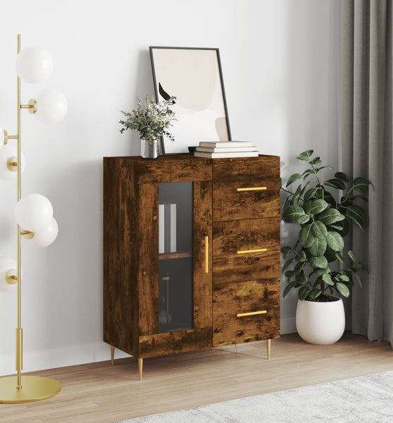 Sideboard Räuchereiche 69,5x34x90 cm Holzwerkstoff