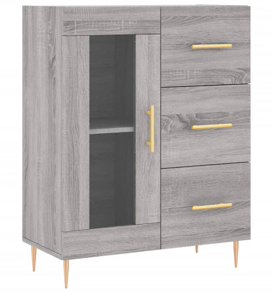 Sideboard Grau Sonoma 69,5x34x90 cm Holzwerkstoff