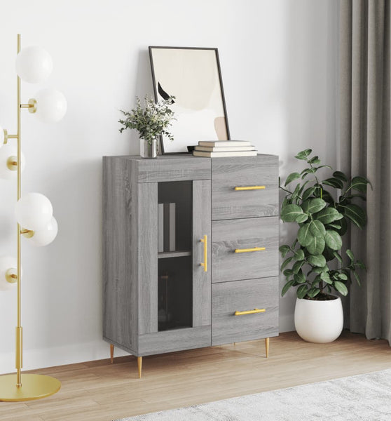 Sideboard Grau Sonoma 69,5x34x90 cm Holzwerkstoff