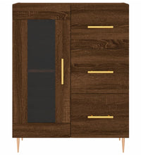 Sideboard Braun Eichen-Optik 69,5x34x90 cm Holzwerkstoff