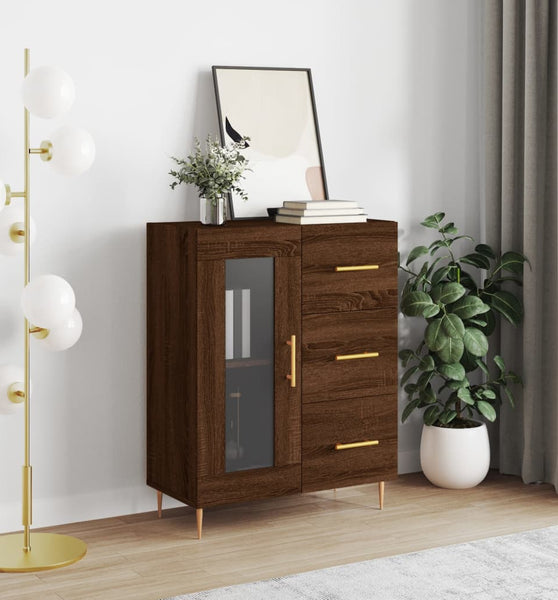 Sideboard Braun Eichen-Optik 69,5x34x90 cm Holzwerkstoff
