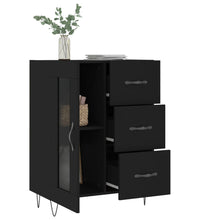 Sideboard Schwarz 69,5x34x90 cm Holzwerkstoff