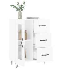 Sideboard Hochglanz-Weiß 69,5x34x90 cm Holzwerkstoff