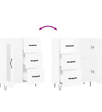 Sideboard Hochglanz-Weiß 69,5x34x90 cm Holzwerkstoff