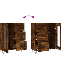 Sideboard Räuchereiche 69,5x34x90 cm Holzwerkstoff