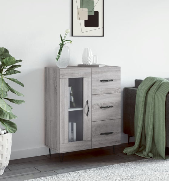 Sideboard Grau Sonoma 69,5x34x90 cm Holzwerkstoff