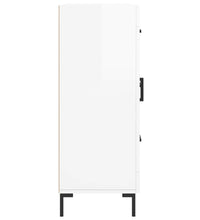 Sideboard Hochglanz-Weiß 69,5x34x90 cm Holzwerkstoff