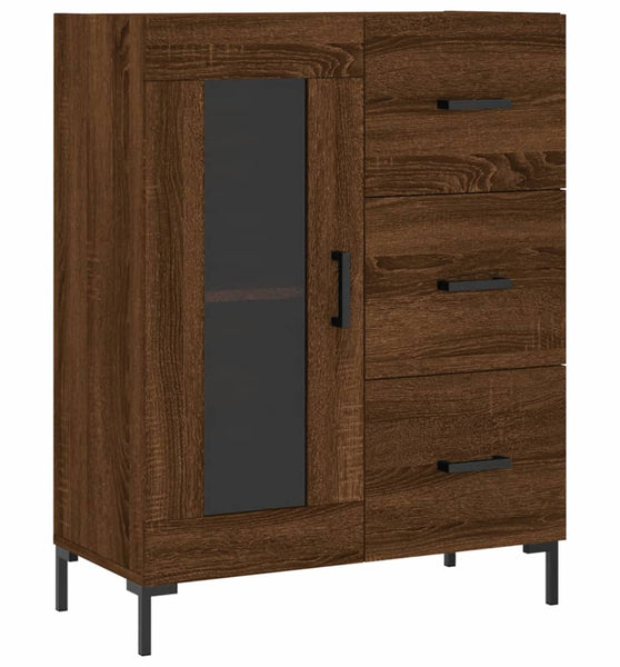 Sideboard Braun Eichen-Optik 69,5x34x90 cm Holzwerkstoff