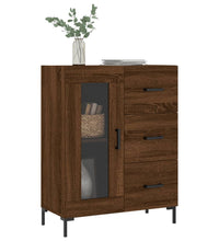 Sideboard Braun Eichen-Optik 69,5x34x90 cm Holzwerkstoff