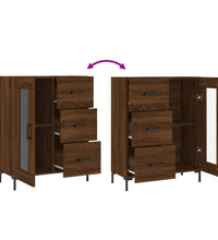 Sideboard Braun Eichen-Optik 69,5x34x90 cm Holzwerkstoff